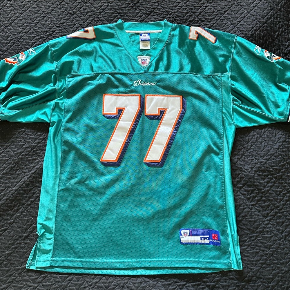 Reebok NFL Miami Dolphins NFL Jersey  Number 77 Jake Long